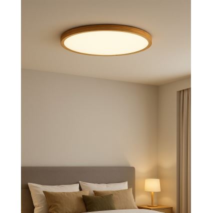 LED Stropní svítidlo LED/32W/230V 3000/4000/6500K pr. 40 cm béžová